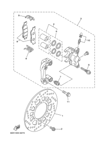 TW125 Передний тормоз