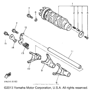FZR1000E Копирный вал