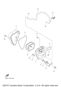 XVS1300CU Впускная система 2