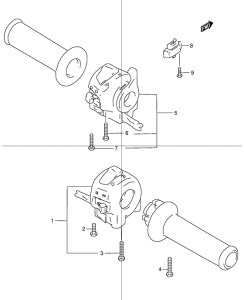 GSX1200 Рулевой переключатель