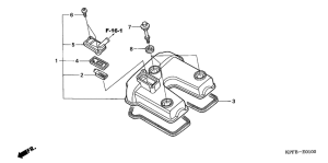 CBF250 Крышка головки цилиндров
