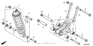 CTX700N DCT Задние амортизаторы