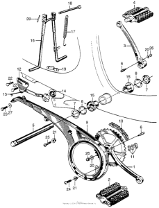 P50 Main stand + chain case