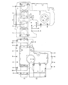  Crankcase bolt & stud patter
