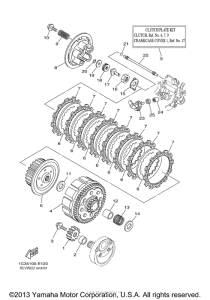 YZ125W1 Сцепление