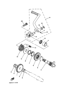 TY175 Ножной стартер