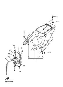 YZF-R6R Боковая крышка