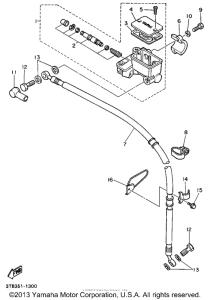 XT600EF Главный тормозной цилиндр