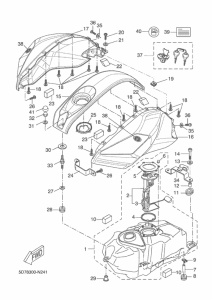 YZF-R125 Топливный бак