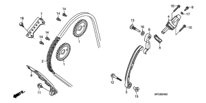 CB600F Цепь грм / натяжное устройство