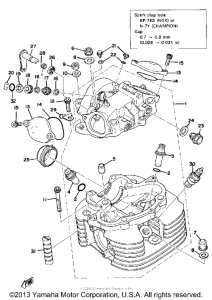 XT500D Cylinder head - cylinder head cover