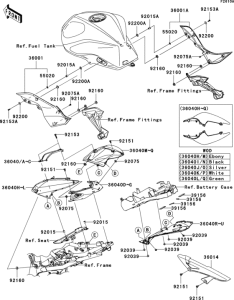 ZR1000 Side covers / chain cover(c8f / c9f)