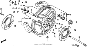 VF750F Переднее колесо