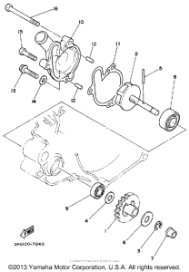 YZ125T Водяной насос