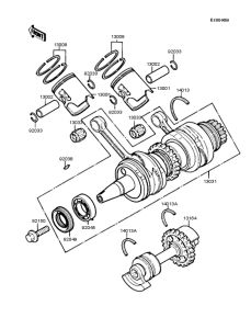 KR250 Crankshaft / piston