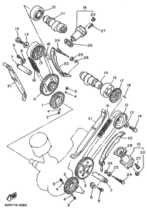 XV1000SE Camshaft. chain