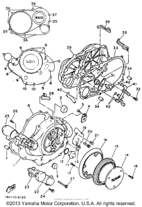 XV750E Боковые крышки