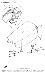 DT125F Сиденье
