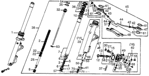 CB1000 Передняя вилка