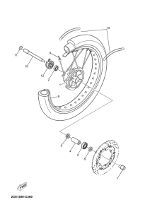  Переднее колесо