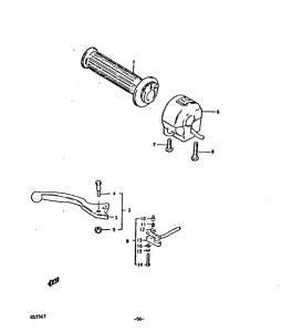 GS550 Right handle switch