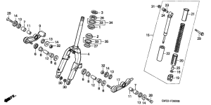 NH90 Вилка передней оси