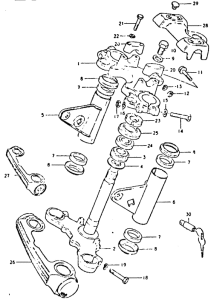 GSX400 Траверса нижняя