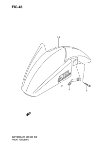 GSF1250S Переднее крыло