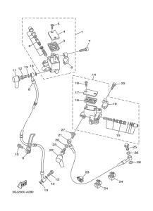 YP250 Главный тормозной цилиндр