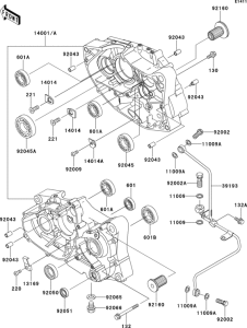 BN125 Картер двигателя