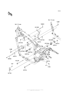 VN1700 Рама ,крепежные детали