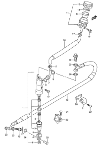 RMX250 Задний тормозной цилиндр