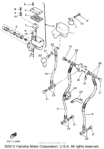 XJ650LK Главный тормозной цилиндр