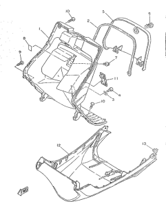 YA50R Ветровое стекло