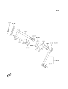 KDX50 Переключатель передач