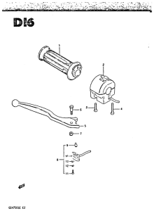 GSX750 Right handle switch