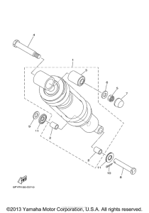 TW200 Задняя подвеска