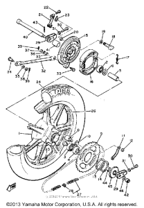 XS400SH Переднее колесо