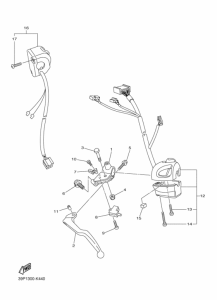 FZ8-NA Interruptor  manillar&palanc