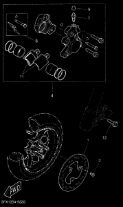 CW50RS Передний суппорт
