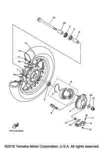 TTR50EH Переднее колесо