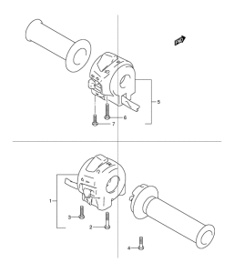 TU125 Рулевой переключатель