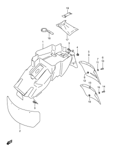 GSX-R600 Заднее крыло