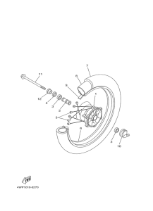 SR125 Переднее колесо