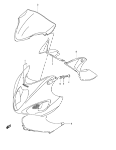 GSX1300R Cowling body