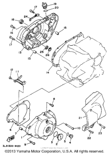 XV250 Боковые крышки