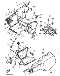 XT600Z Боковые обтекатели