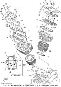XV1600ANC Цилиндры