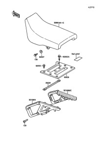 KL650 Сиденье