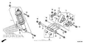 CRF80F Задние амортизаторы